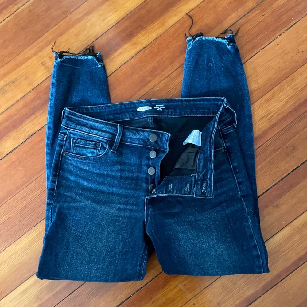 Old Navy Rockstar Super Skinny Ankle Mid Rise